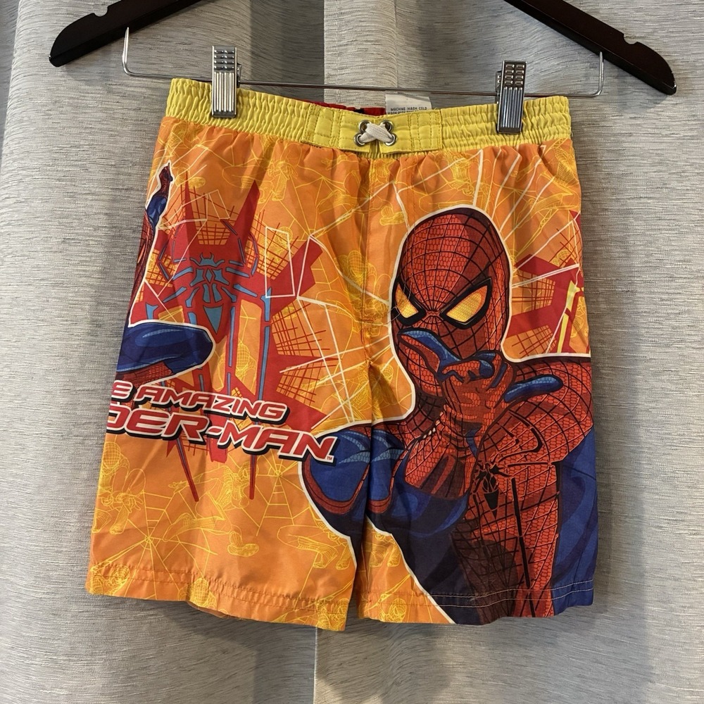 Y2K Spider-Man Swim Shorts Size 4T Summer Beach